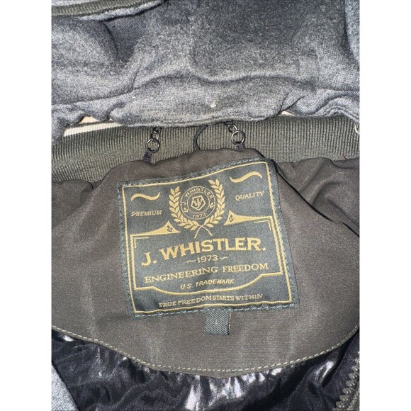 J. Whistler Winter Jacket L Detachable Hood Puffer Green Bomber Mountain Ski - Picture 4 of 10